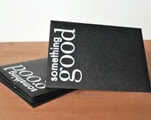 black envelopes set of five: something good