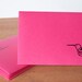 pink envelopes set of five: hummingbird