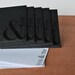 black stationery set: you & me ampersand