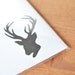 aerogram fold and mail white envelope: deer with antlers