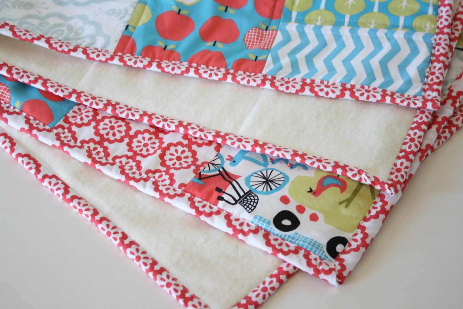 Organic Baby Quilt, from the Monaluna Taali Collection and Organic Bamboo Fleece
