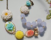 The Sophie Necklace in Aqua Rose