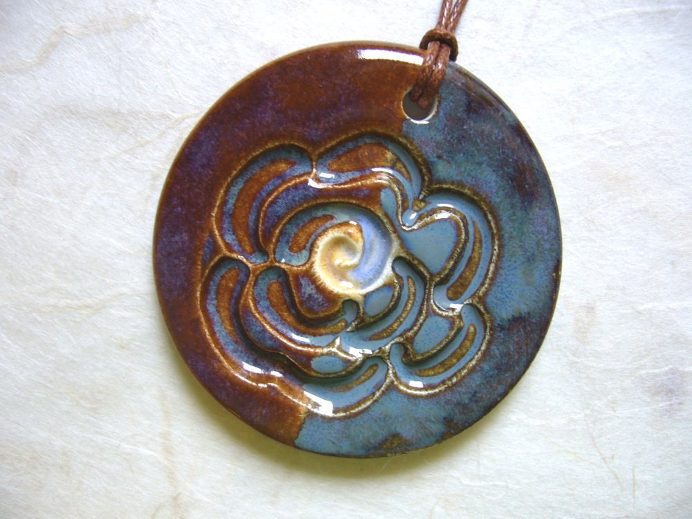 The Unusual - Dark And Mysterious Ceramic Pendant