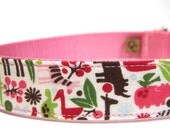 Custom Dog Collar- Zoology in Pink