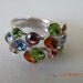 Inesse M Paris swarovski crystals Champagne's splash ring. Size:7. Made in France. Mint
