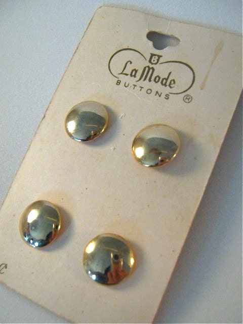 Vintage La Mode Gold Buttons