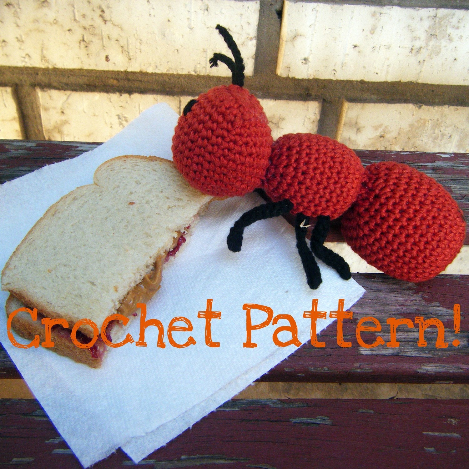 Amigurumi Toy Ant PDF Crochet Pattern INSTANT DOWNLOAD "The Agreeable Ant"