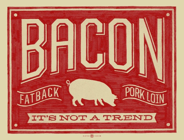 Bacon art print