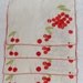Stunning Vintage Vera Neumann linen cherry print napkins and placemats