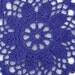 Purple Coasters Doilies Crochet Set of Four