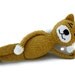 Crochet Amigurumi Cat Yellow and White Tabby