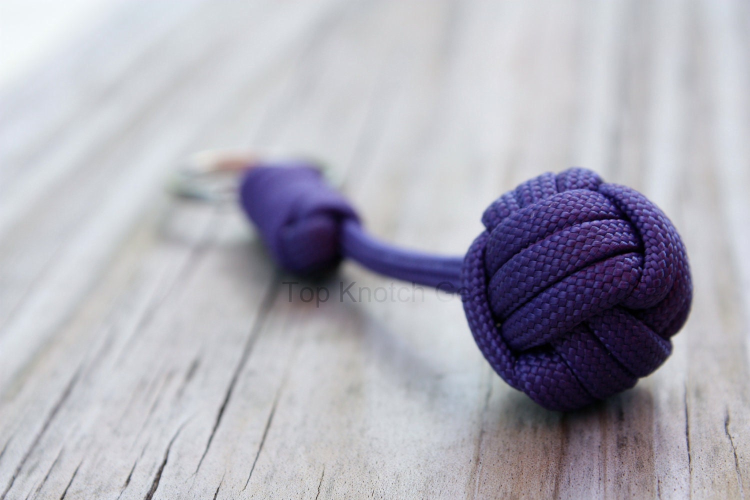Purple Monkey Fist Key Chain