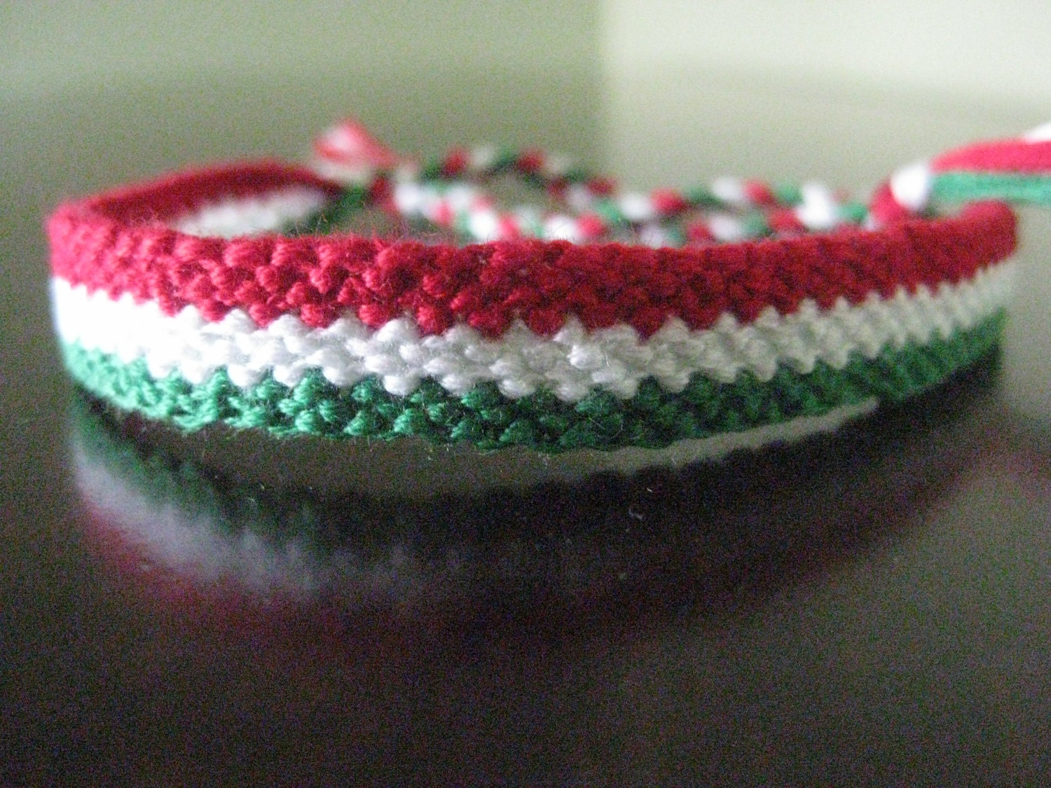 Italian Flag Friendship Bracelet