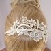 Phalenopsis ivory lace crystal headband