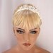 Phalenopsis ivory lace crystal headband
