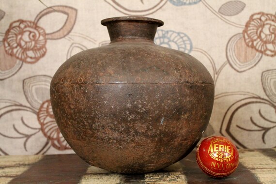 Antique Rusted Iron Pot