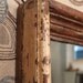 SALE Antique Shabby Chic Chippy Distressed Wood Frame Wall Mirror