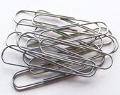 10 Huge Paper Clips for Crafting Great for making Fabric Covered Button Bookmarks NO GLUEPAD needed