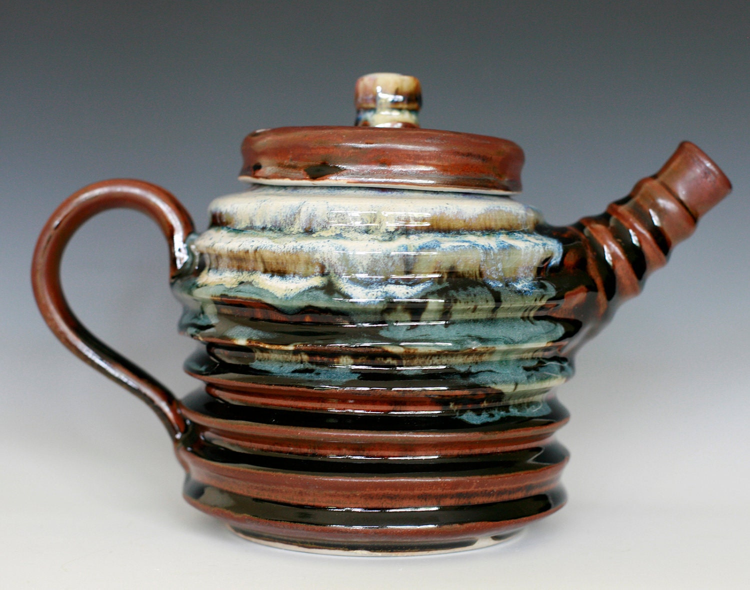 World Ugliest Teapot, Large Handmade Ceramic Teapot, Handmade stoneware pottery, Holds 48oz