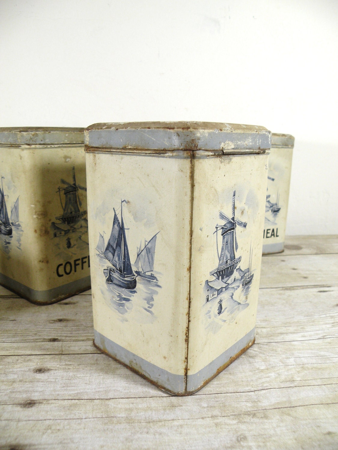 vintage kitchen canister set