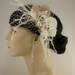 Wedding Hair Accessory, Feather Fascinator, Bridal Fascinator, Bridal Hair accessory, Bridal Veil, Wedding Veil