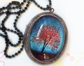 Maple Fall -- Wearable Art Locket