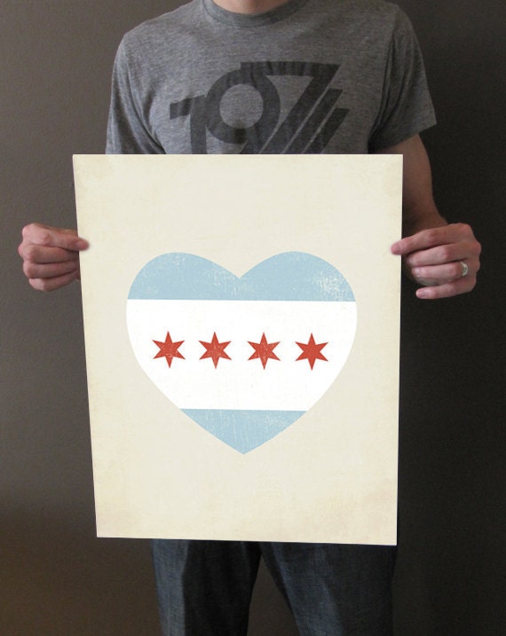 chicago flag art