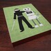 Ninjas and Robots are Friends Wood Block Print