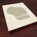 I Love Milwaukee 8x10 Wood Block Art Print - Wisconsin City State Heart