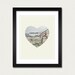 Cleveland Ohio City Heart Map - 8x10 Art Print