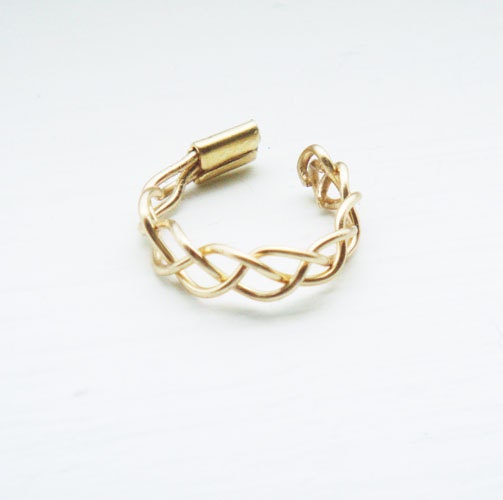 Black Friday Sale Ear Cuff Gold Ear Wrap Braided Cartilage Earcuff