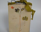 Handmade Pocket Notebook, Victorian Botanical