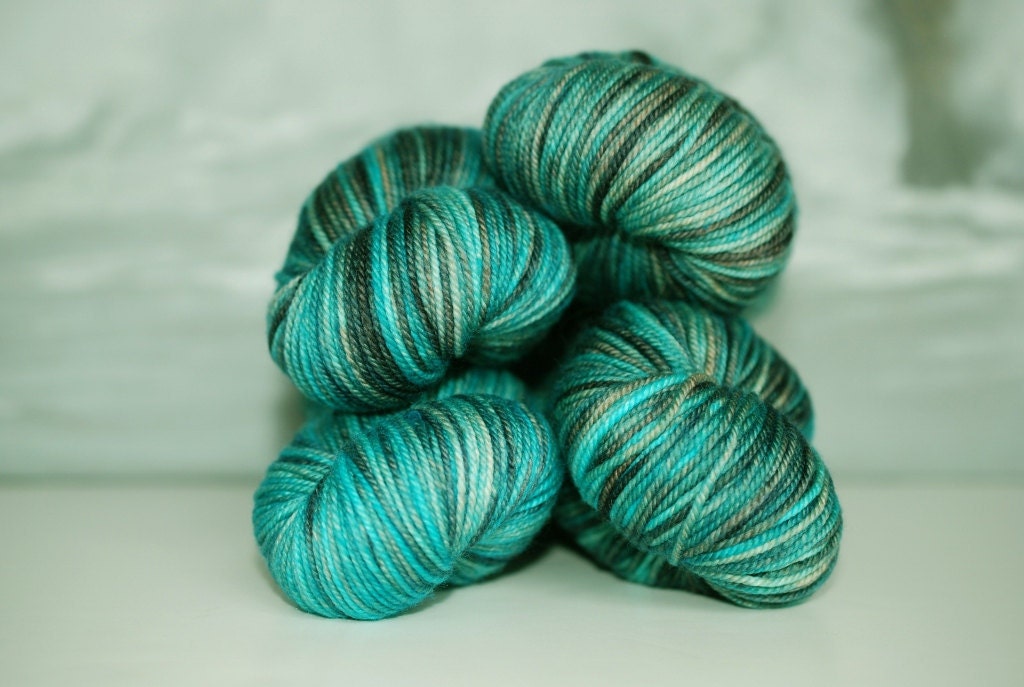 Turquoise Mine:  Lux MCN Sport Wt Yarn