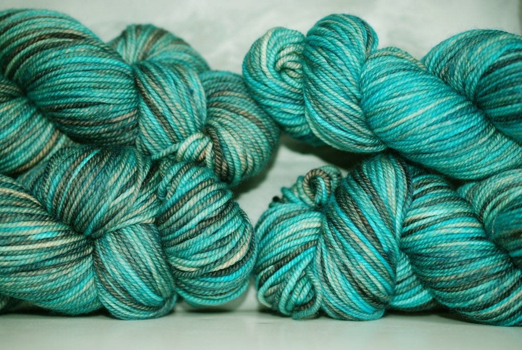 Turquoise Mine:  Lux MCN Sport Wt Yarn