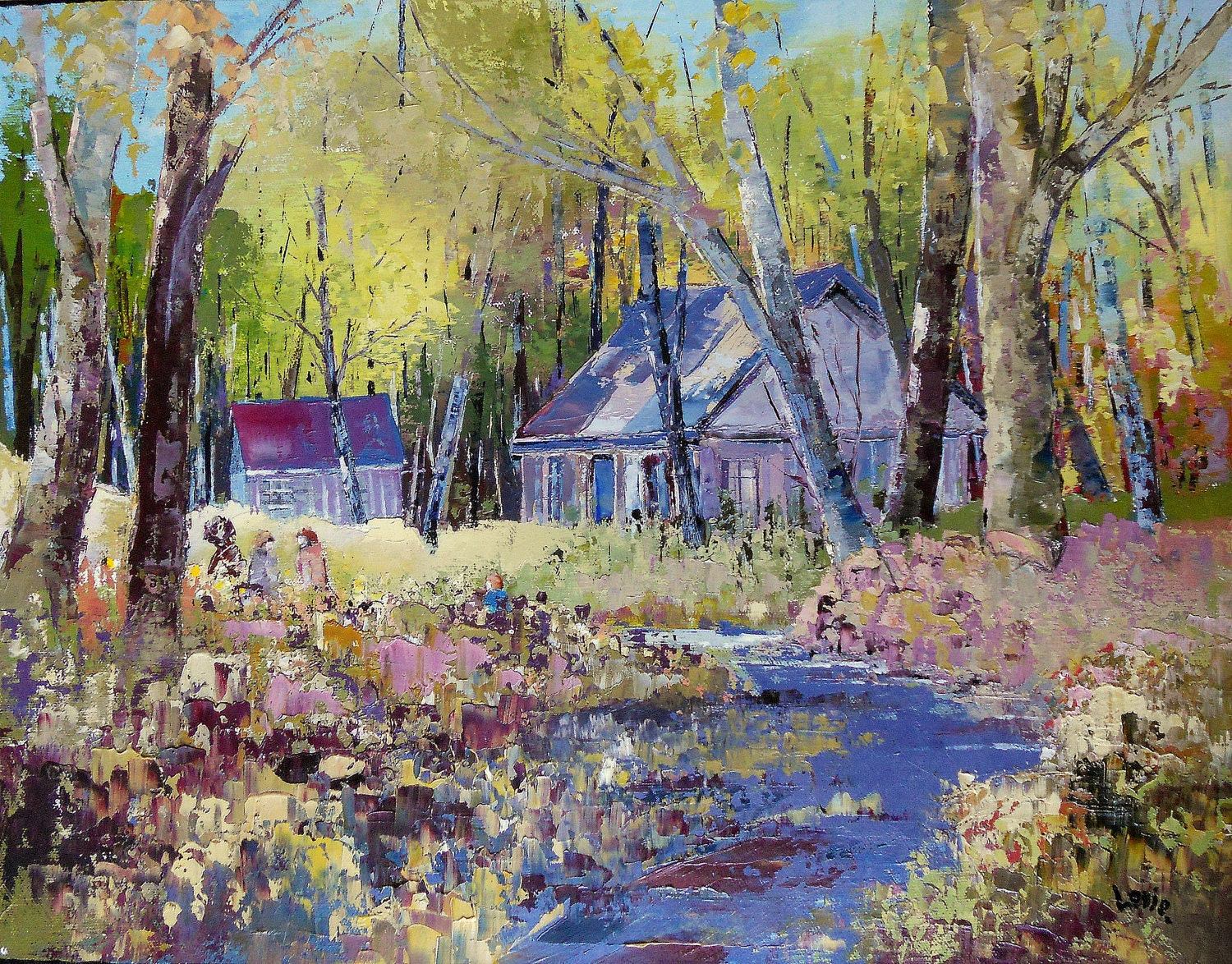Beaumont Quebec landscape Original by OilPaintingsByLevie