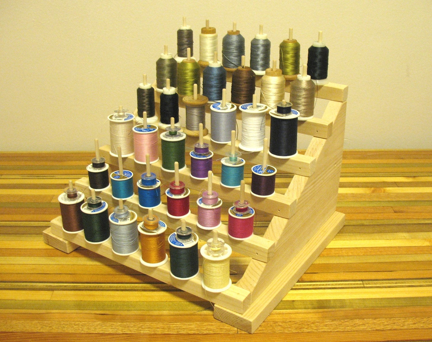 Thread And Bobbin Holder FREE SHIPPING Spool Wood By TornNotions