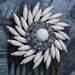 Bridal Hair Combs,Bridal Hair Accessories,Milk Glass,Blue Bridal, Wedding Hair Accessories,Blue Hair Comb, Wedding Hair Comb, White Flower