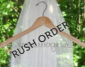 RUSH ORDER Wedding Hanger with Custom Personalized Wire Name