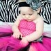 Toddler tutu dress--Size 2t-3t--Hot pink and black tutu dress with zebra peony clip and headband--Birthday parties--Photo props