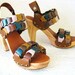 SALE Handmade Clog Shoe Lacey Link  Karen Kell Collection