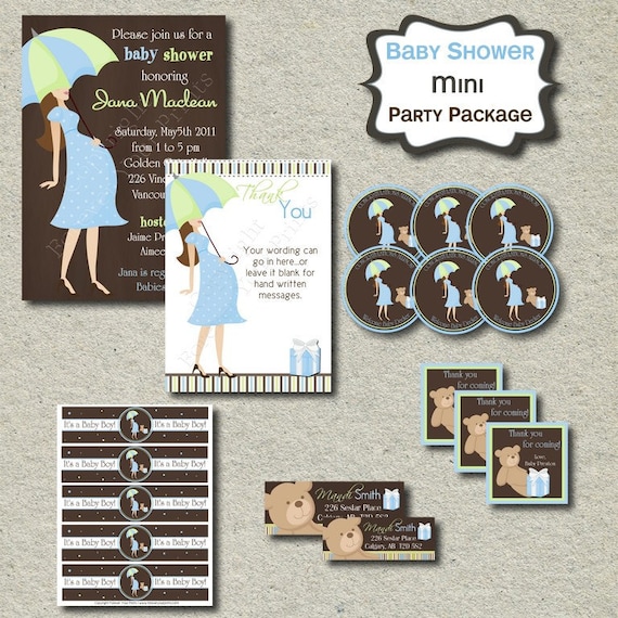 Baby Shower Party Package - Printable- by Forever Your Prints Il_570xn
