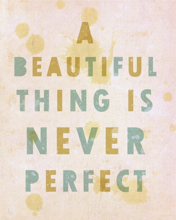 A Beautiful Thing 11x14 / Typographic Print, Digital Giclee, Typography, Bathroom Decor, Inspirational, Quotes, Neutral Decor, Art Poster