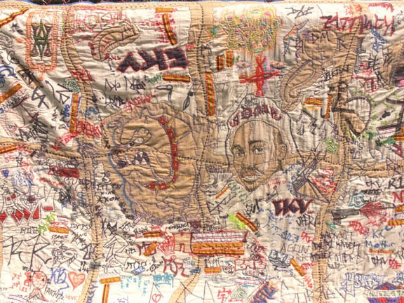 On sale YOUTH CUSTODY ART: No Censorship Quilt on Post Street