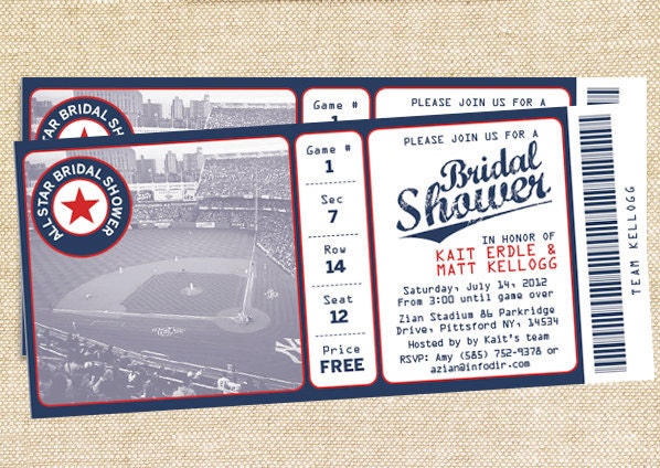 Baseball Bridal Shower invitations - set of 35 Il_170x135