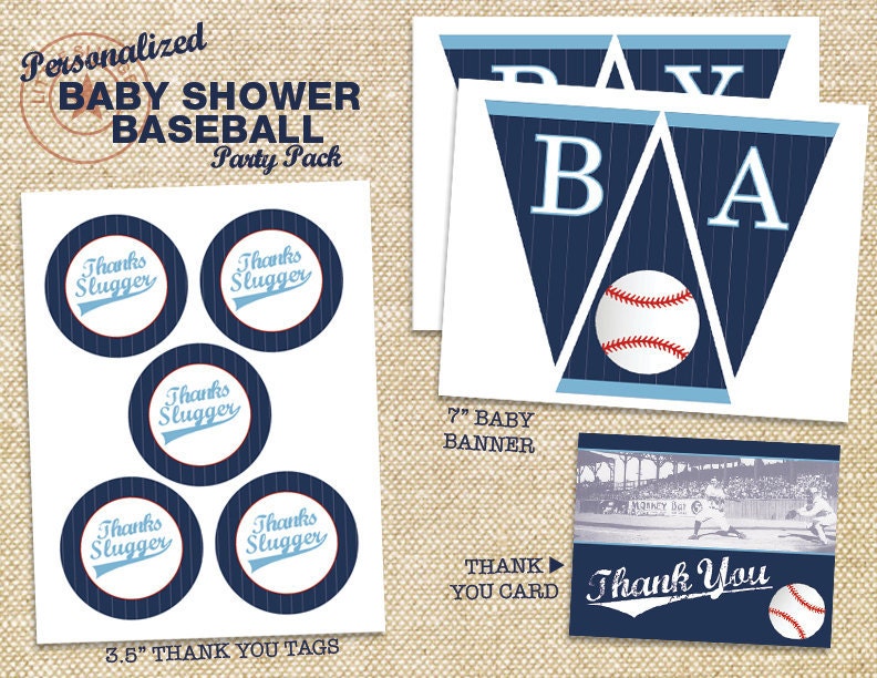 Baseball Baby Shower Printable Party Pack - DIY Il_570xn