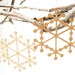 Delicate Wooden Snowflake Christmas Tree Ornament