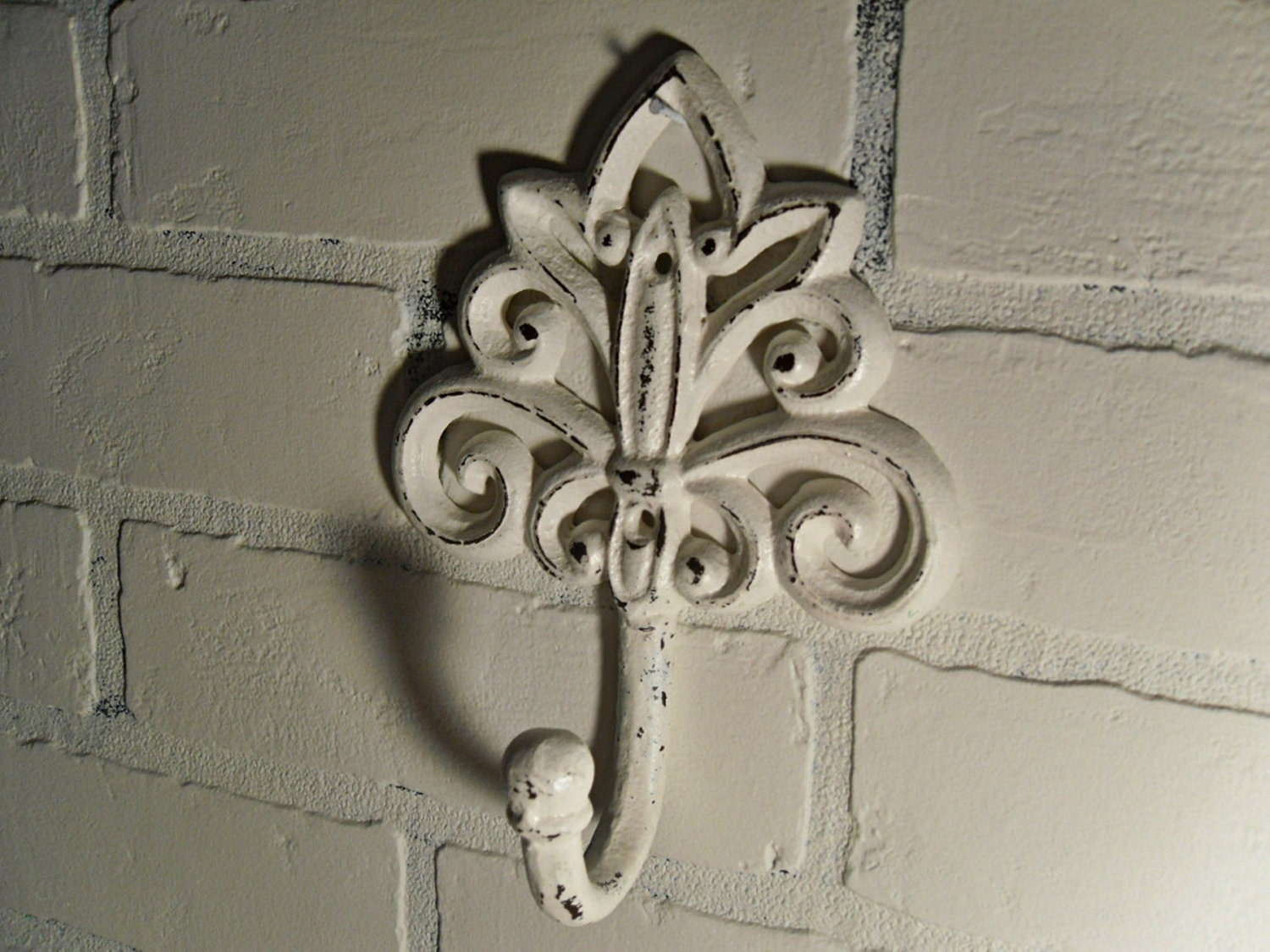 Shabby Chic Wall Hook/Cast Iron/Cottage Chic Hook /Metal wall hook /Bathroom hook / Fixture / Shabby Chic Decor