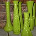Lime Green Upcycled Glass Vase Collection