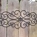 Metal Wall Decor,Wrought Iron,Indoor / Outdoor / Shabby Chic Decor