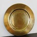 Vintage Brass Charger, Tray, Art Deco Style,1980s